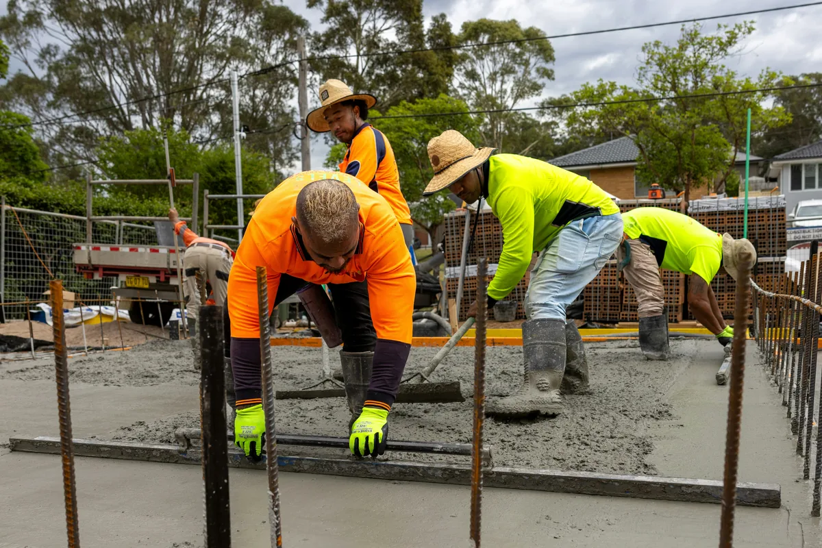 Concrete driveway project in Victoria TX