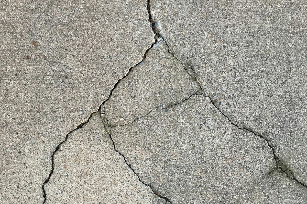 Cracked concrete repair in Victoria TX